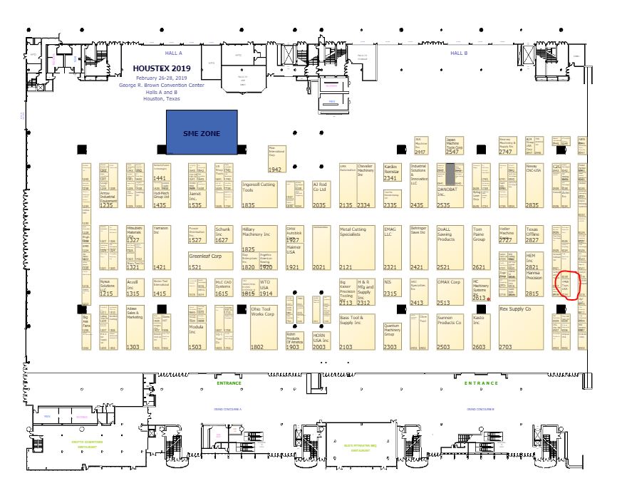 houston tec floorplan with map | YMW Taps USA